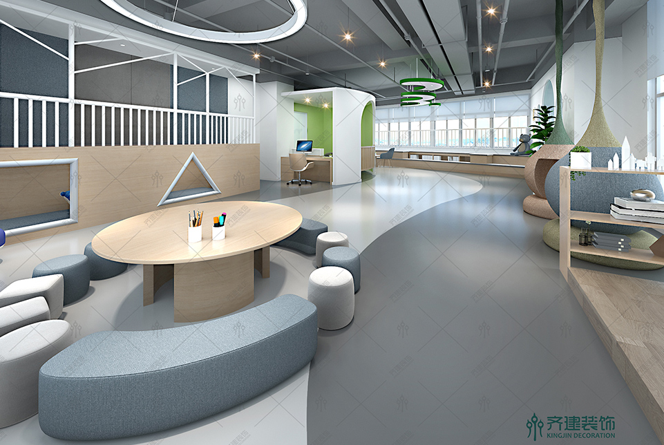  上海五角場創(chuàng)業(yè)大廈辦公室裝修設(shè)計效果圖2 