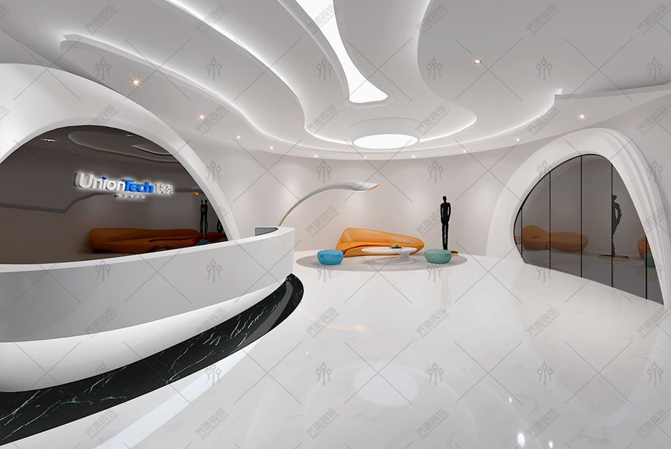 上海聯(lián)泰科技辦公室裝修設(shè)計(jì)效果圖