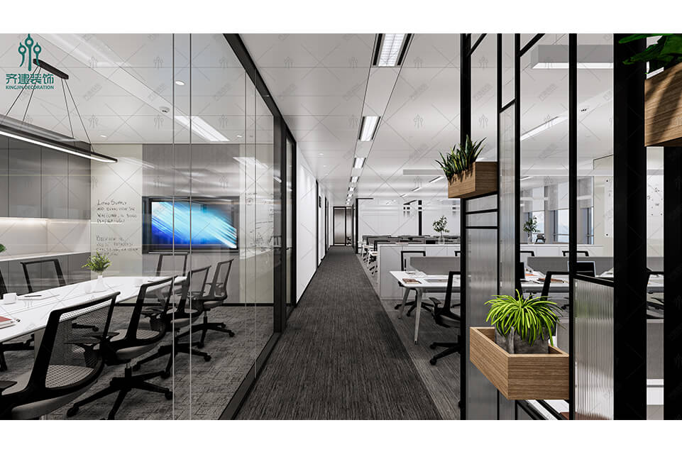  員工辦公區效果圖 