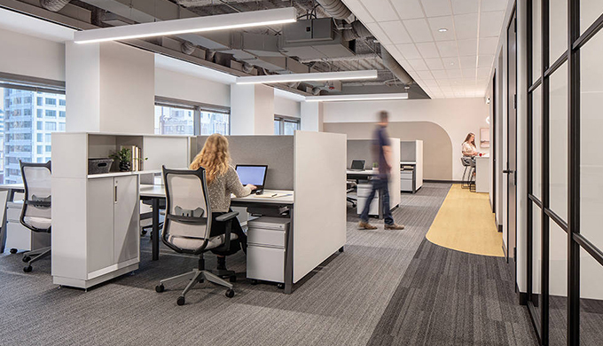 上海員工區辦公室裝修設計