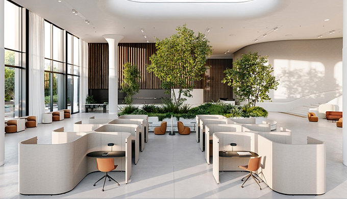 上海辦公室裝修大廳區域 上海辦公室裝修大廳區域
