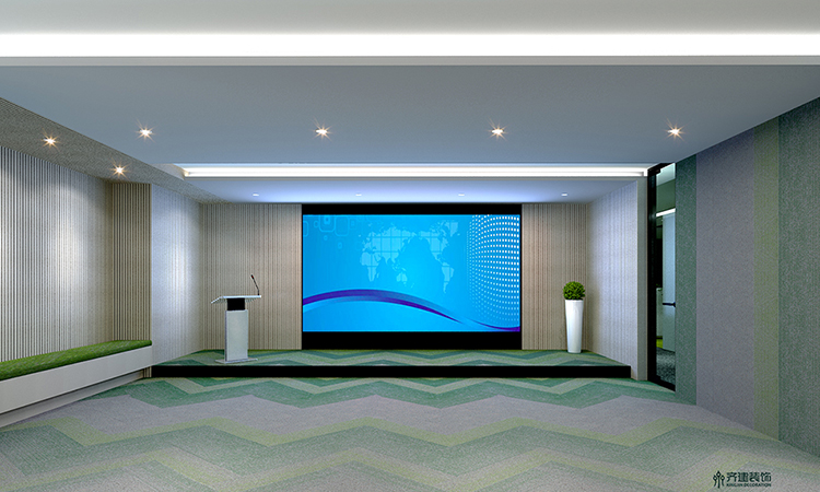 上海德馬物流辦公室展廳裝修設(shè)計(jì)