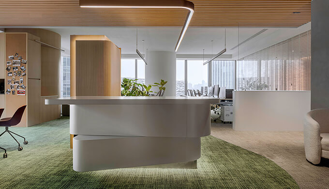 上海外環(huán)420平辦公室裝修