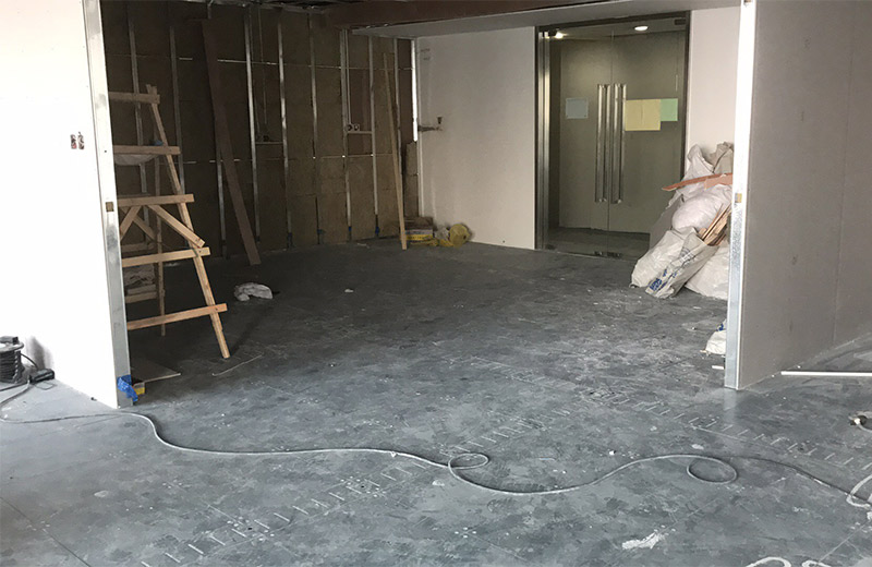 上海寶礦辦公室裝修工地實(shí)景