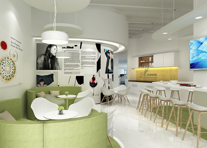  創(chuàng)衣客茶水室裝修設(shè)計(jì)效果圖 