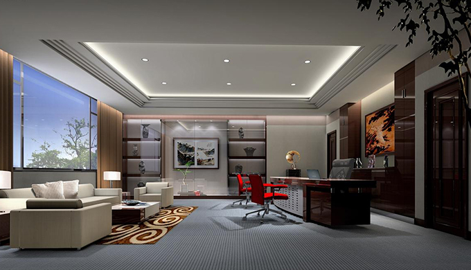 上海老板私人辦公室裝修空間布局