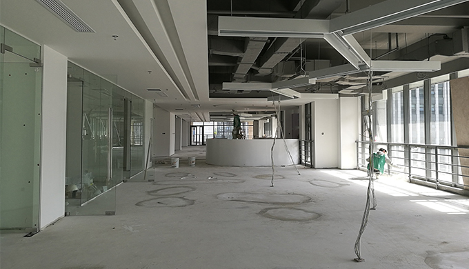 徐匯區米哈游辦公室現場施工工地